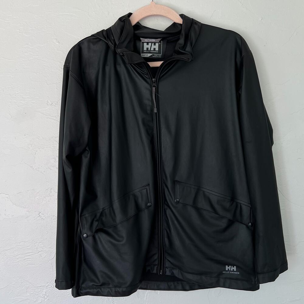 Helly Hansen Black Windproof Waterproof Rain Jack… - image 1